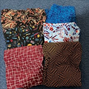 Bundle of 6 LuLaRoe Leggings Sz OS